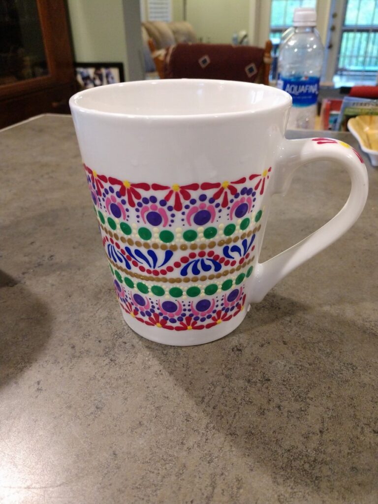 Hand-painted Coffee Muf