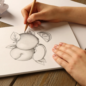 Drawing a still life