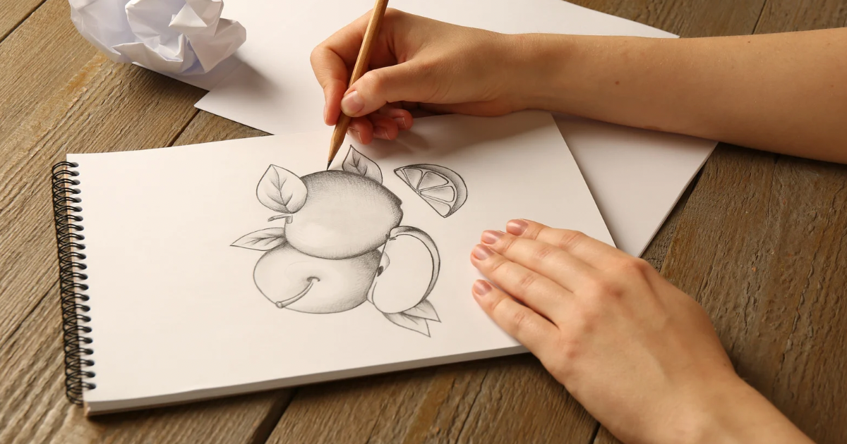 Drawing a still life